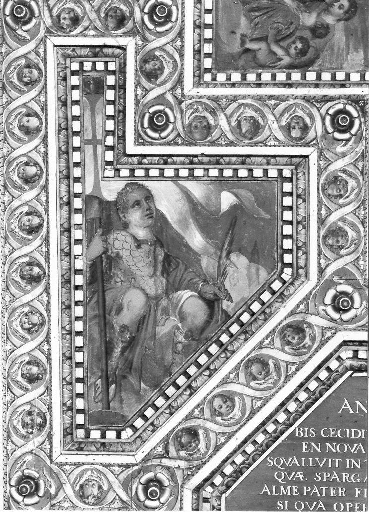 San Vito martire (lacunare, elemento d'insieme) di Costa Andrea, Rizzo Antonio, Gattucci Tommaso, Zappetta Giacomo (sec. XVII)