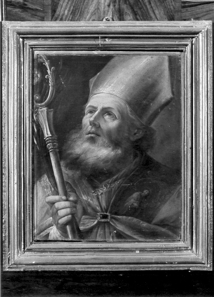 santo vescovo (dipinto) - ambito marchigiano (sec. XVII)