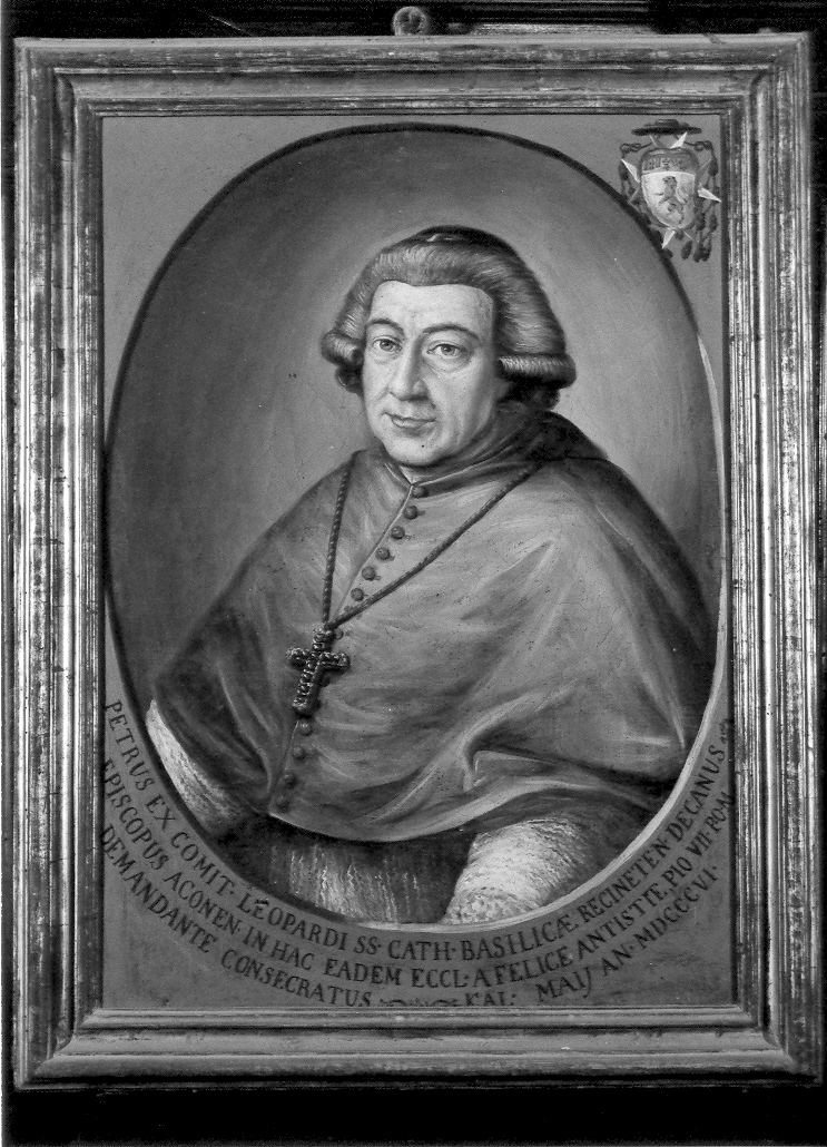 ritratto del vescovo Pier Niccolò Leopardi (dipinto) - ambito marchigiano (prima metà sec. XIX)