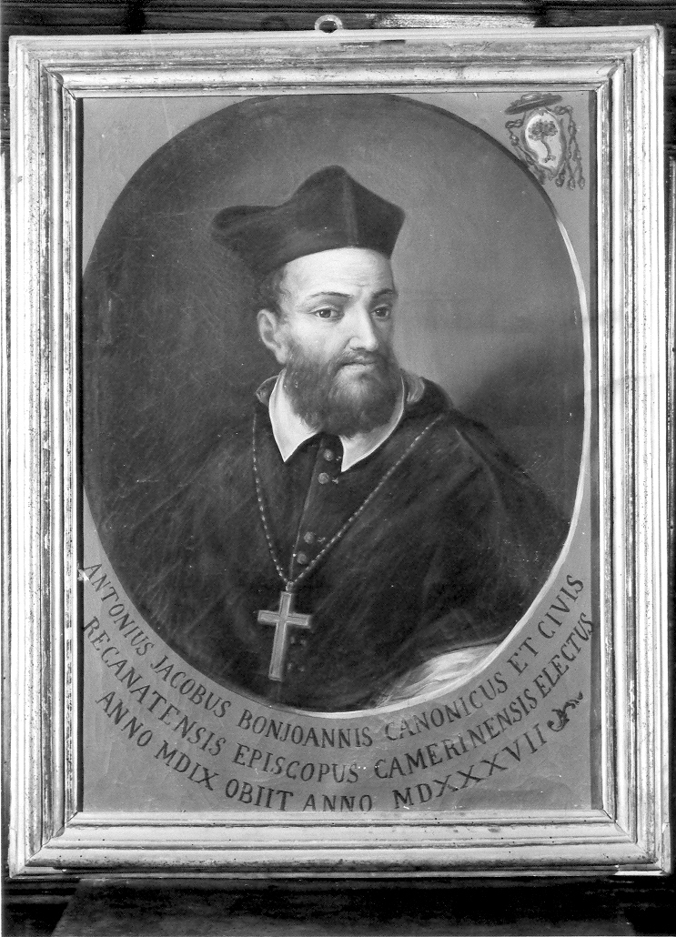ritratto del vescovo Antonio Jacopo Bongiovanni (dipinto) - ambito marchigiano (prima metà sec. XIX)