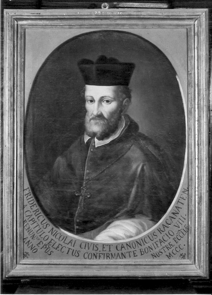 ritratto del vescovo Federico di Nicolò (dipinto) - ambito marchigiano (sec. XIX)