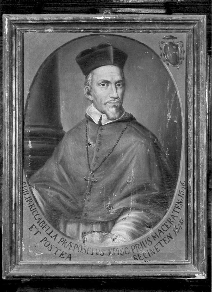 ritratto del vescovo Filippo Riccabella (dipinto) - ambito marchigiano (sec. XIX)