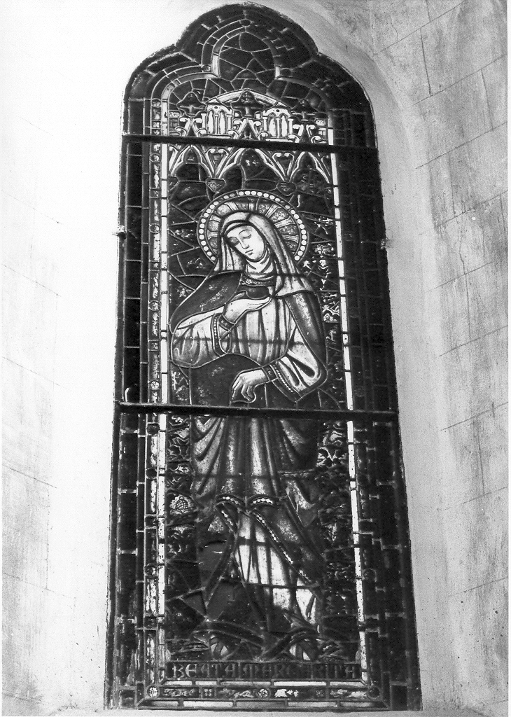 beata Margherita della Metola (vetrata, elemento d'insieme) di Mossmeyer Francesco (sec. XX)