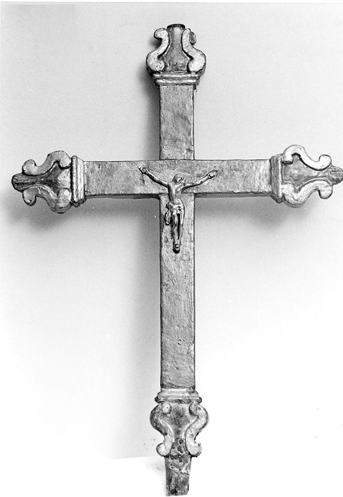 croce processionale - bottega Italia centrale (secc. XVIII/ XIX)