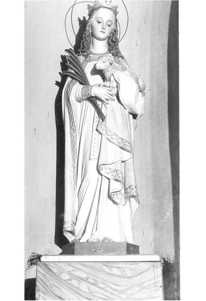 Sant'Agnese (statua) - bottega marchigiana (sec. XIX)