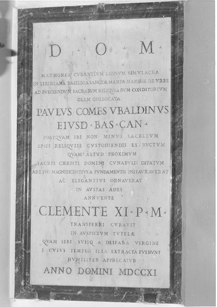 lapide commemorativa - bottega marchigiana (sec. XVIII)