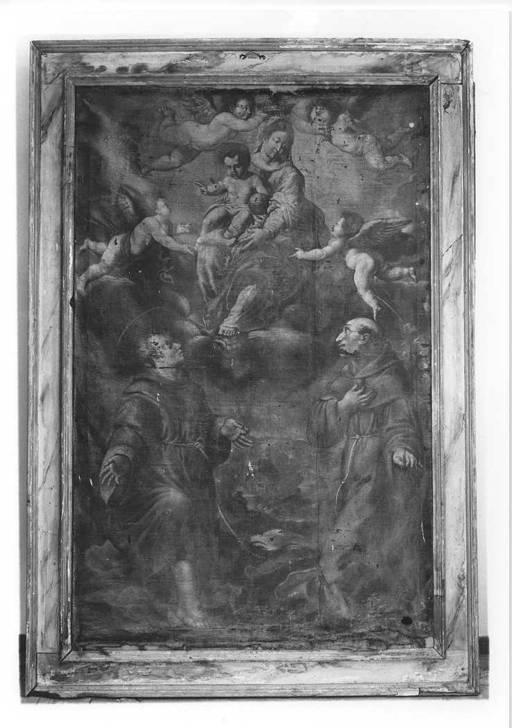 Madonna con Bambino e Santi (dipinto) - ambito emiliano, ambito marchigiano (sec. XVII)