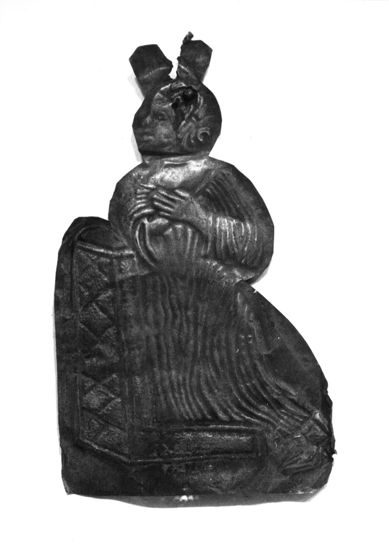donna in preghiera (ex voto) - bottega marchigiana (sec. XIX)