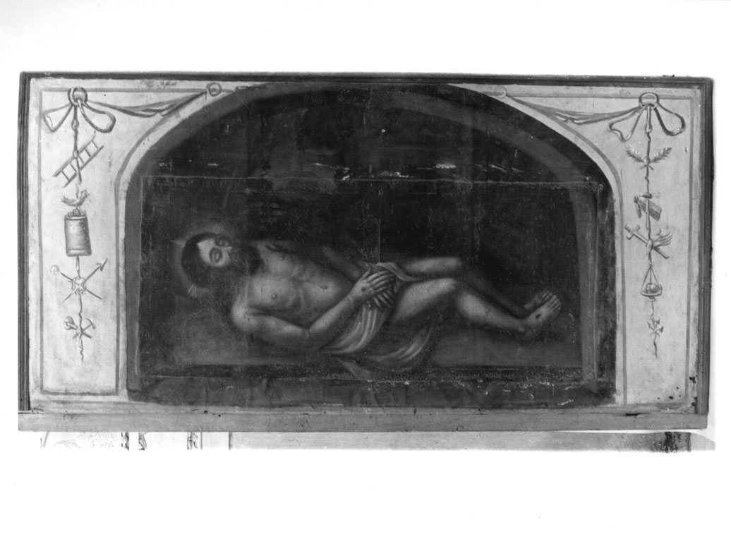 Cristo morto (paliotto) - bottega marchigiana (sec. XIX)
