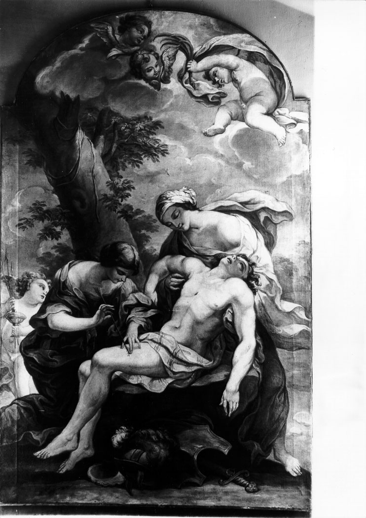 San Sebastiano curato da Irene (dipinto) di Miniera Biagio (attribuito) (prima metà sec. XVIII)