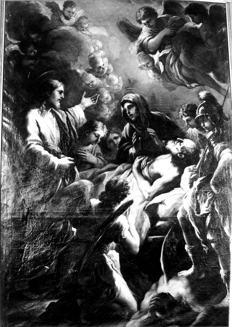 morte di San Giuseppe (dipinto) di Giordano Luca (sec. XVII)