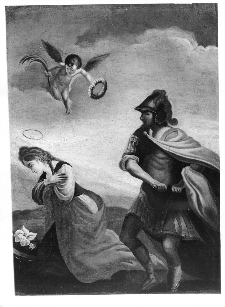 decapitazione di Santa Caterina d'Alessandria (dipinto) - ambito marchigiano (sec. XVII)