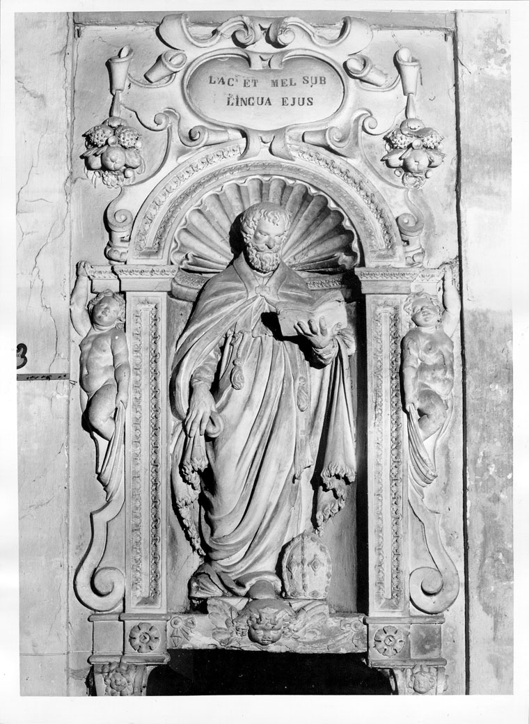Sant'Agostino (statua) di Amantini Tommaso (attribuito) (metà sec. XVII)