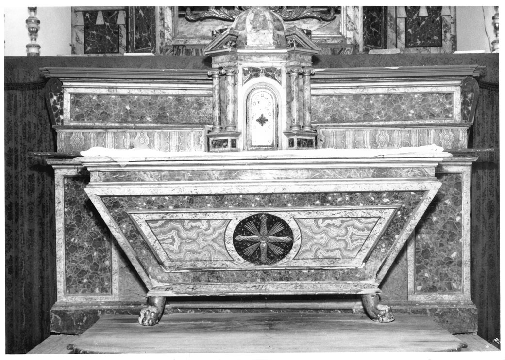altare maggiore - produzione marchigiana (inizio sec. XIX)