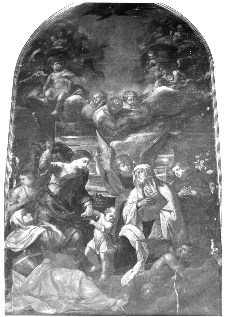 Madonna del Soccorso (dipinto) di De Mattei Silvestro (secc. XVII/ XVIII)