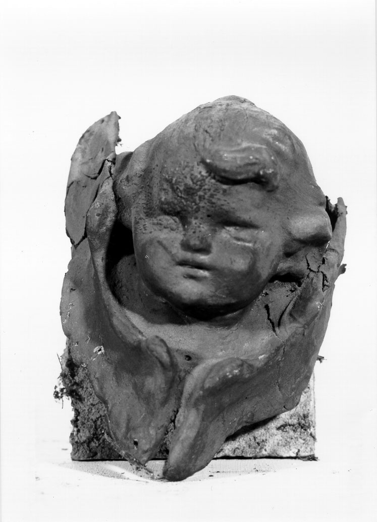 cherubino (statua, frammento) - ambito marchigiano (sec. XVIII)