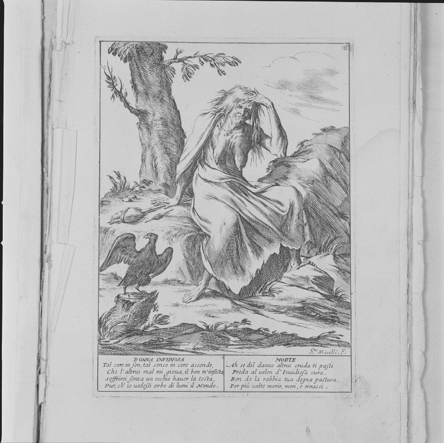 invidiosa (stampa, serie) di Mitelli Giuseppe Maria (sec. XVII)