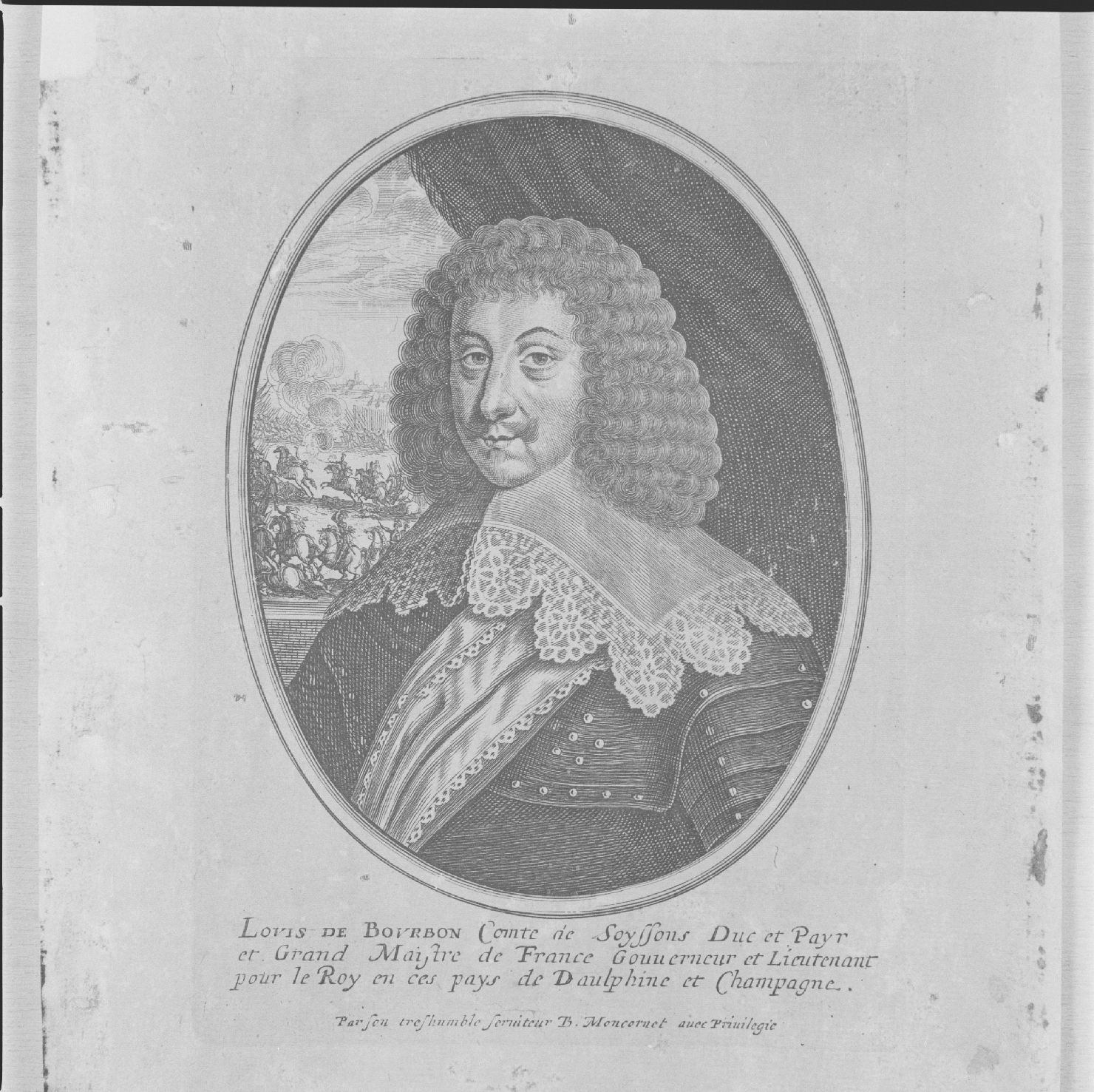 ritratto di Luigi di Borbone conte di Soyssons (stampa, serie) - ambito francese, ambito francese, ambito francese (sec. XVII)