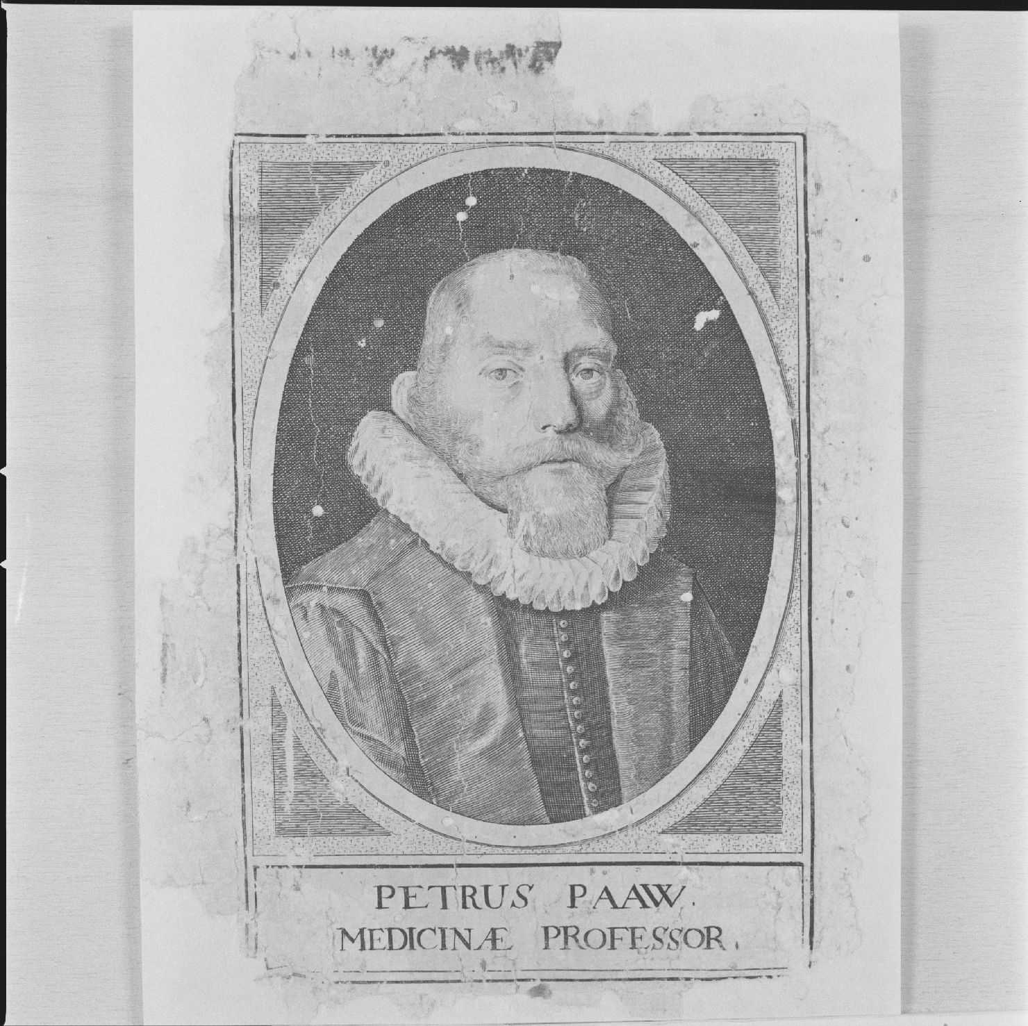 ritratto del professore in medicina Pertus Paaw (stampa) - ambito fiammingo, ambito fiammingo, ambito fiammingo (primo quarto sec. XVII)