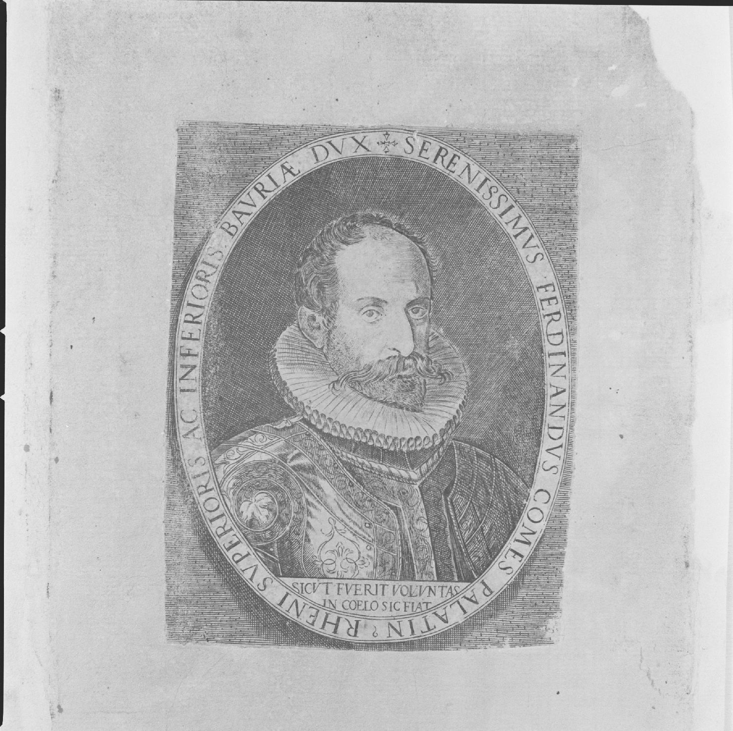 ritratto di Ferdinando conte di Renania e duca di Baviera (stampa) - ambito europeo, ambito europeo, ambito europeo (primo quarto sec. XVII)