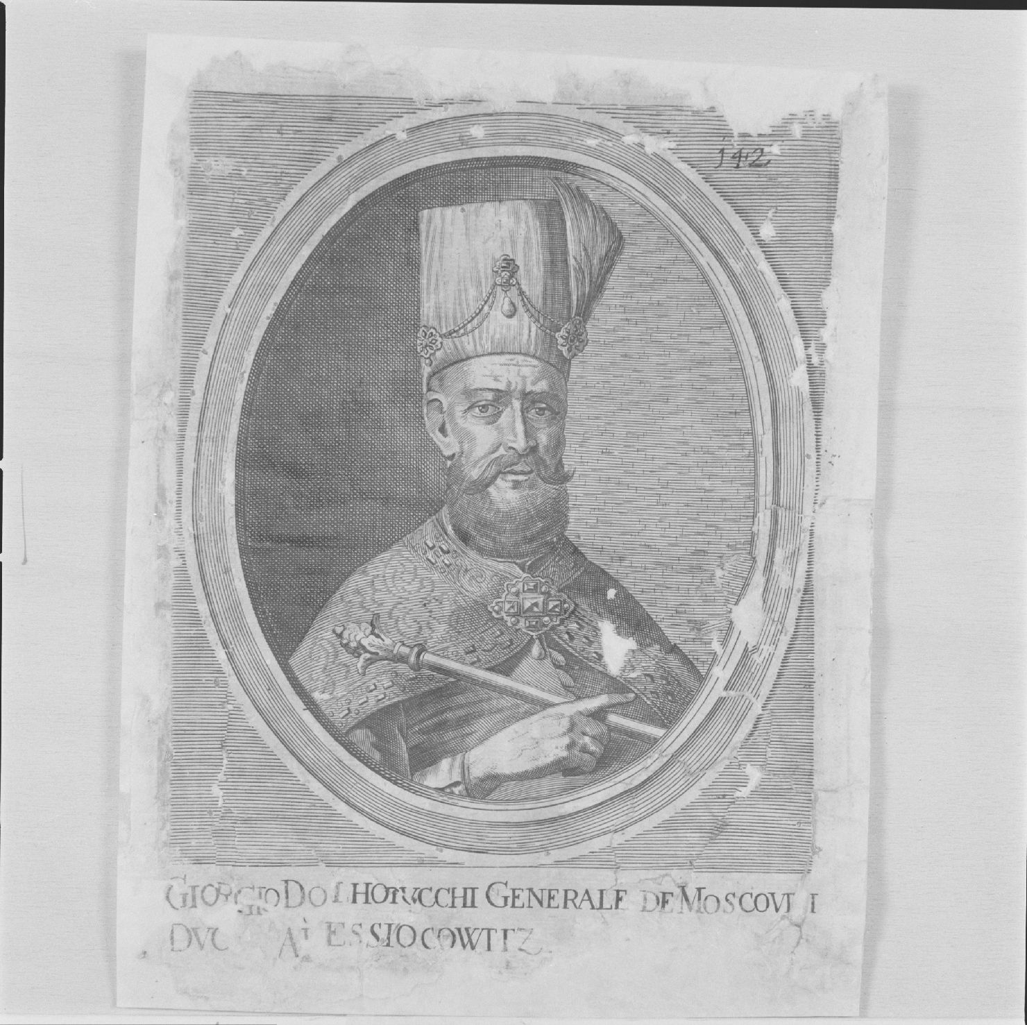 ritratto di Giorgio Dolhorucchi duca di Alessiocowitz (stampa) - ambito europeo, ambito europeo, ambito europeo (primo quarto sec. XVII)