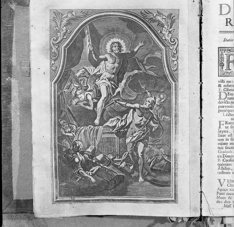 resurrezione di Cristo (stampa) - ambito italiano (sec. XVIII)