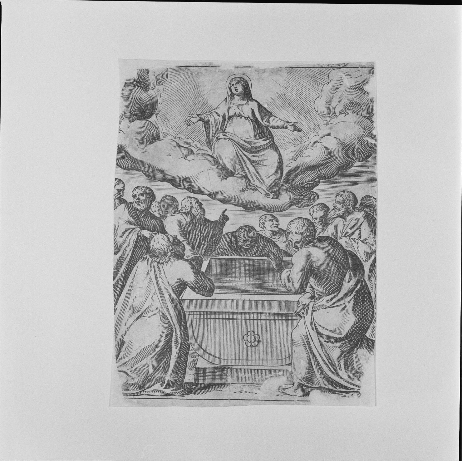 Assunzione della Madonna (stampa) - ambito italiano (?) (secc. XVI/ XVII)