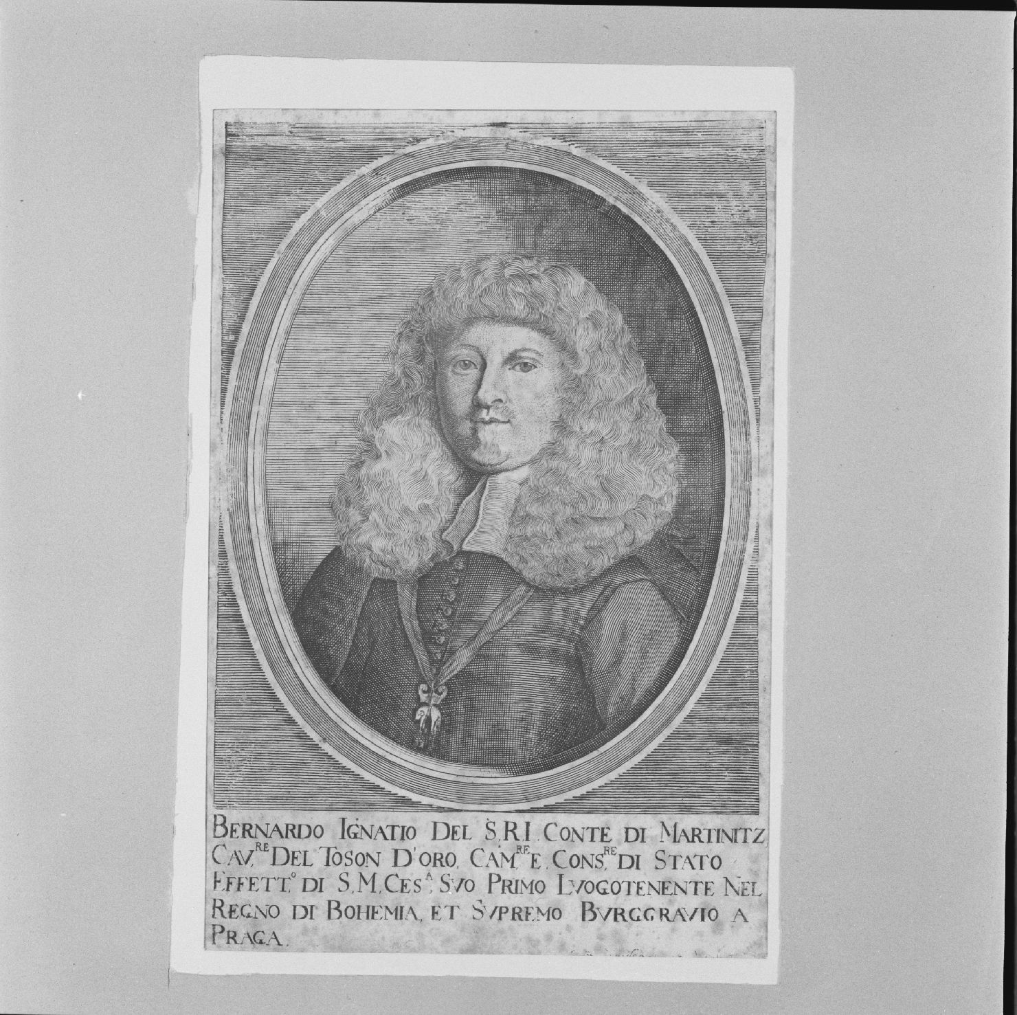 Ritratto di Bernardo Ignazio conte di Martinitz (stampa) di Meyssens Cornelis (sec. XVIII)