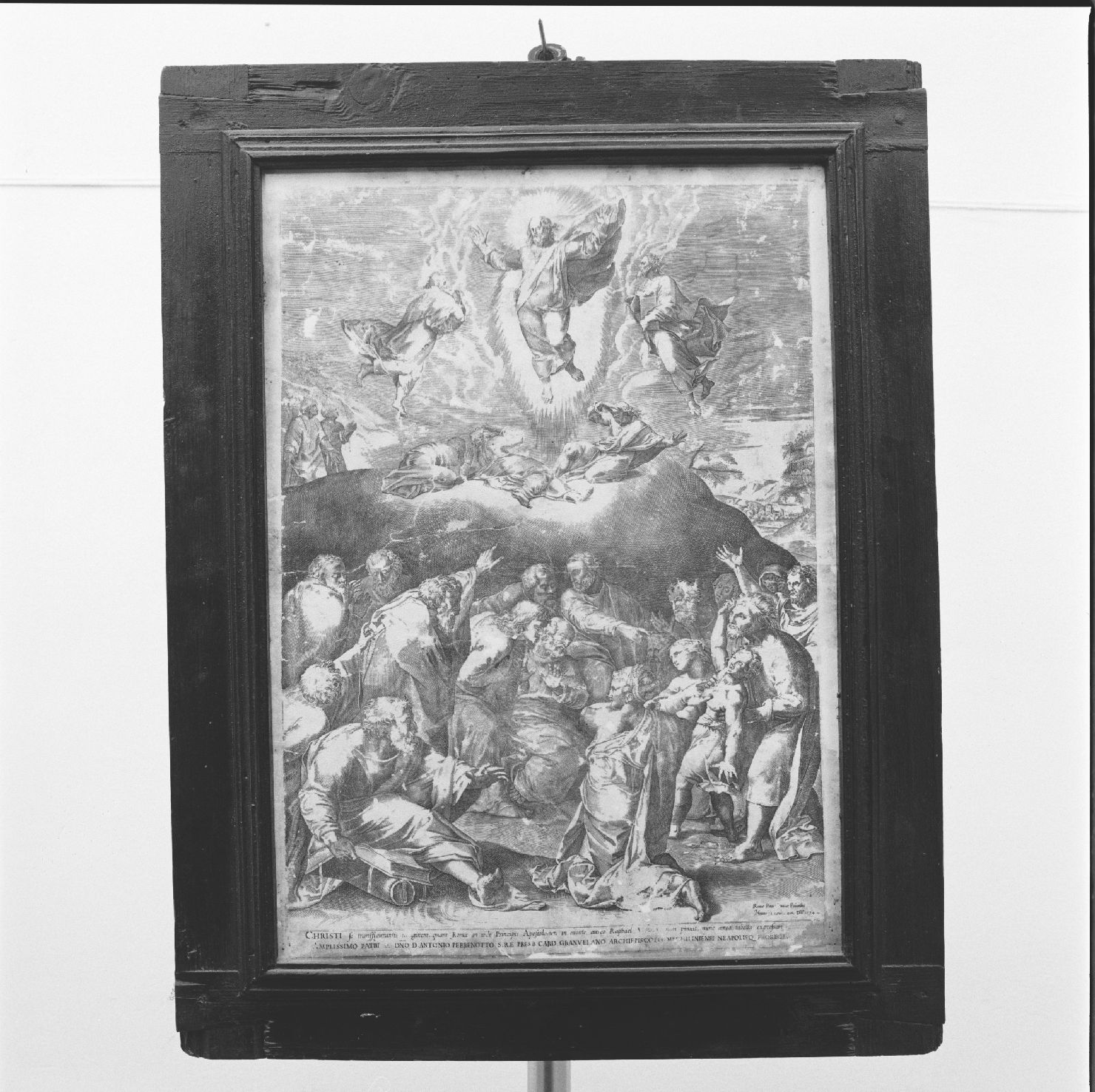 trasfigurazione di Cristo (stampa) di Sanzio Raffaello, Palumbo Pietro (bottega) (sec. XVI)