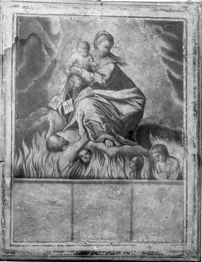 Madonna del Carmelo (stampa) - ambito tedesco (seconda metà sec. XVIII)