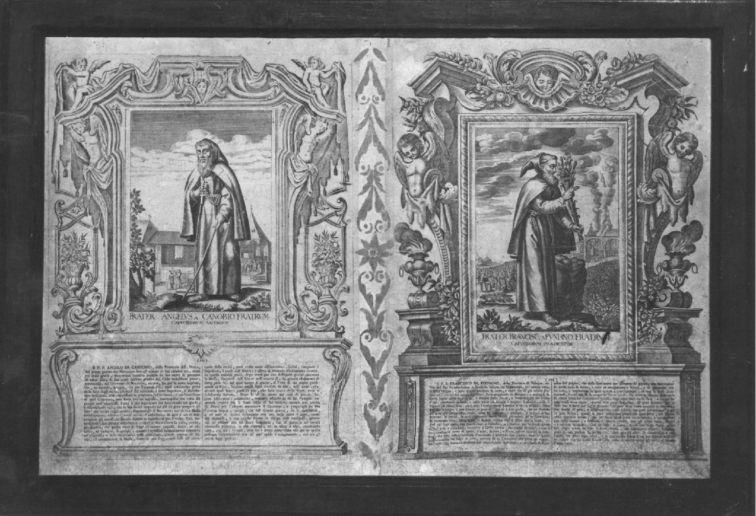 Frate Francesco da Fognano (stampa) di Loeffler Johann Heinrich, Schott Johannes (sec. XVIII)