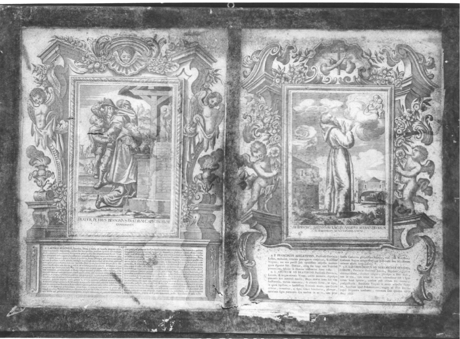 Frate Francesco Arelatensis, Frate Angelo da Eravertio, Frate Bartolomeo d'Alessandria (stampa) di Loeffler Johann Heinrich, Schott Johannes (sec. XVIII)
