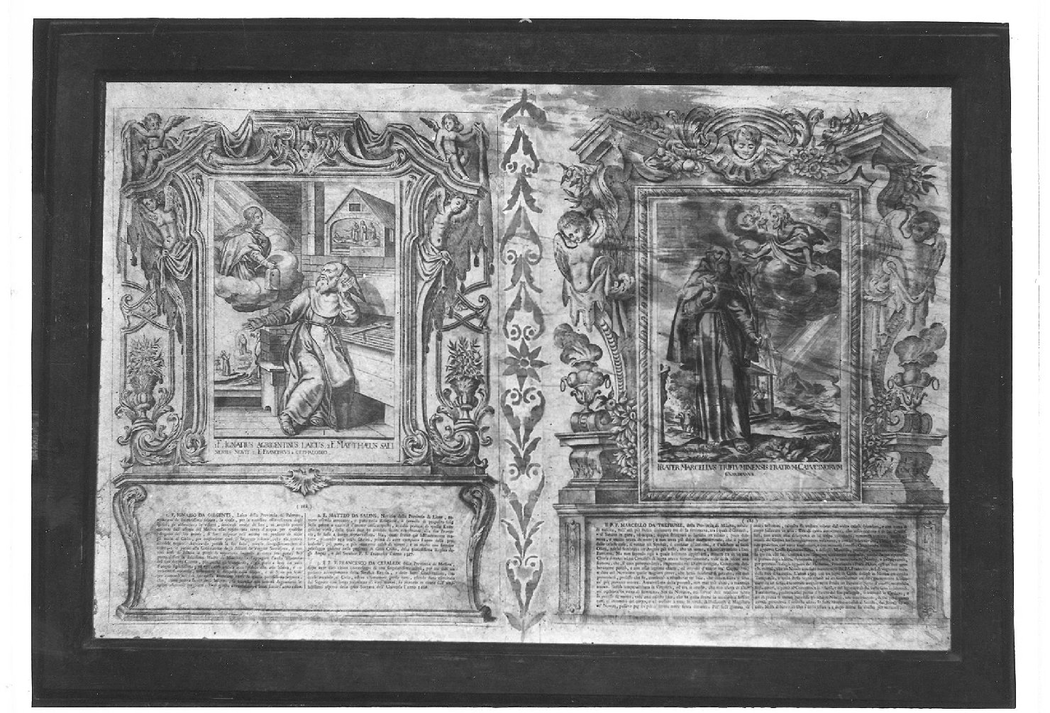 Frate Ignazio da Girgenti, Frate Matteo da Salins, Frate Francesco da Cefaledi (stampa) di Loeffler Johann Heinrich, Schott Johannes (sec. XVIII)