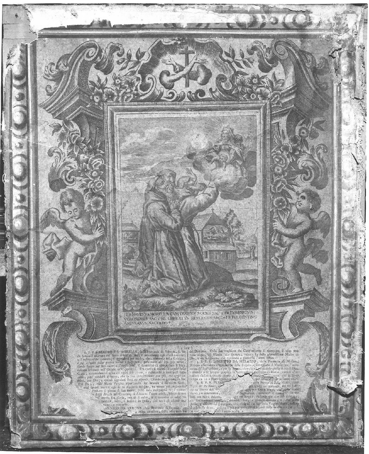 Frate Mauro da Morella, Frate Domenico da Verona, Frate Liberato da Melazzo, Frate Fulgenzio da Ascoli (stampa) di Loeffler Johann Heinrich, Schott Johannes (sec. XVIII)