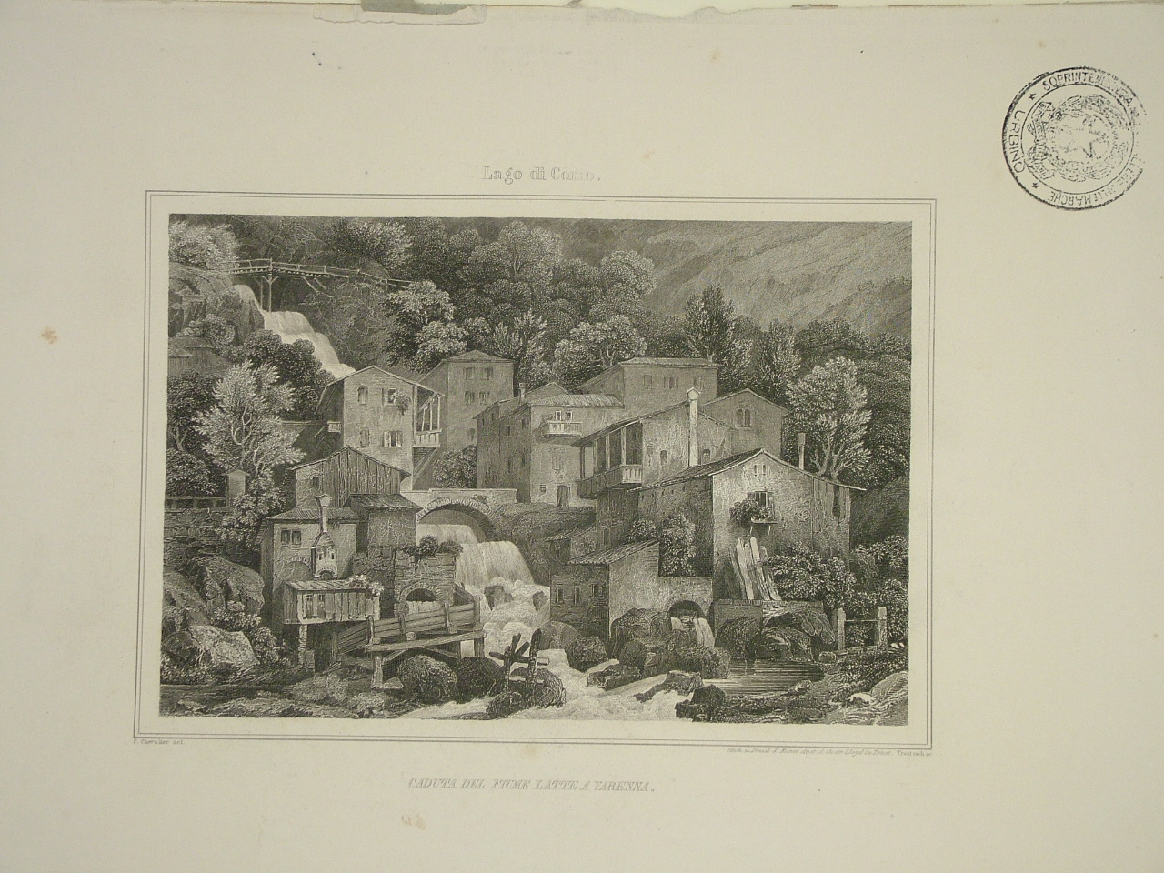veduta del Lago di Como (stampa) di Troitzsch G. A (seconda metà sec. XIX)
