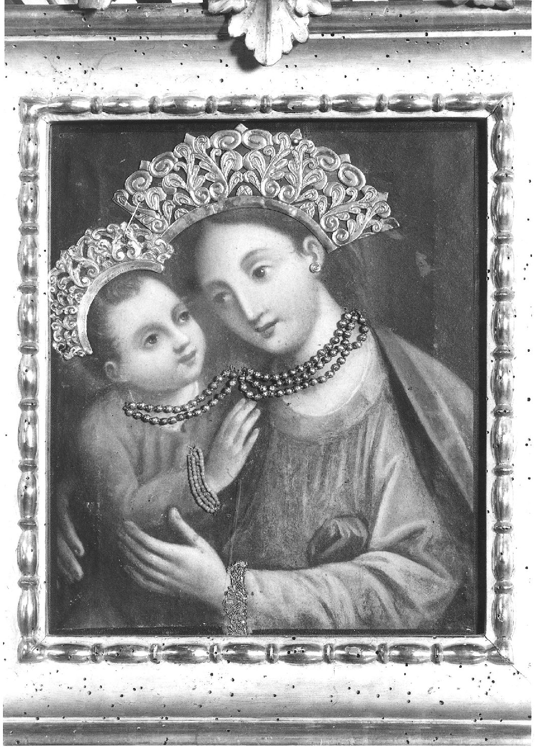 Madonna del ponte, Madonna con Bambino (dipinto) di Lazzarini Giovanni Andrea (sec. XVIII)