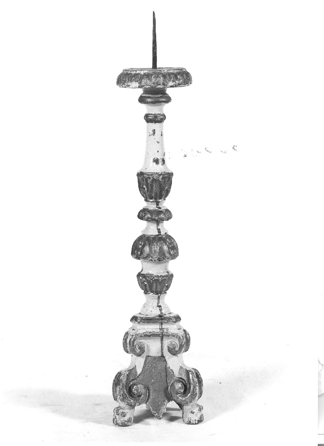 candeliere di consacrazione, serie - bottega marchigiana (seconda metà sec. XVIII)