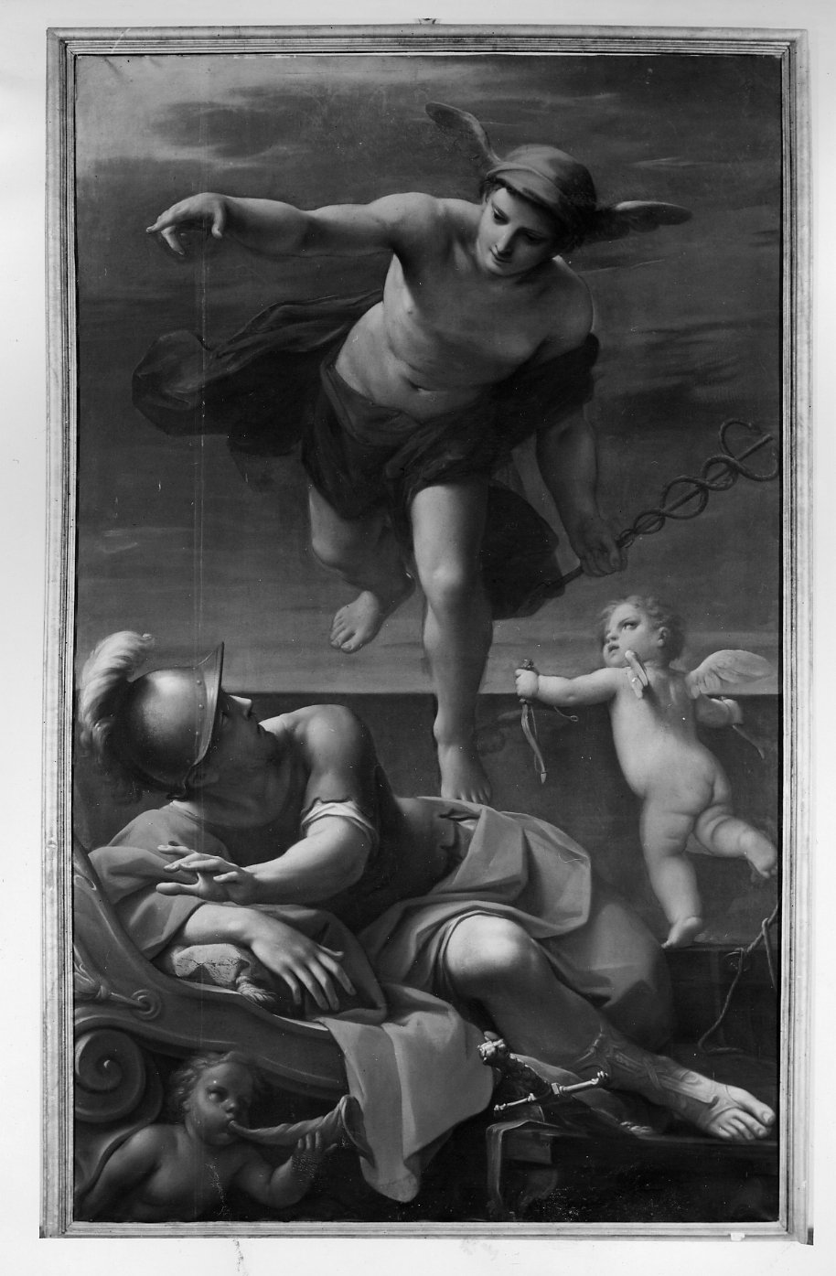 Mercurio appare in sogno a Enea (dipinto) di Franceschini Marcantonio (prima metà sec. XVIII)
