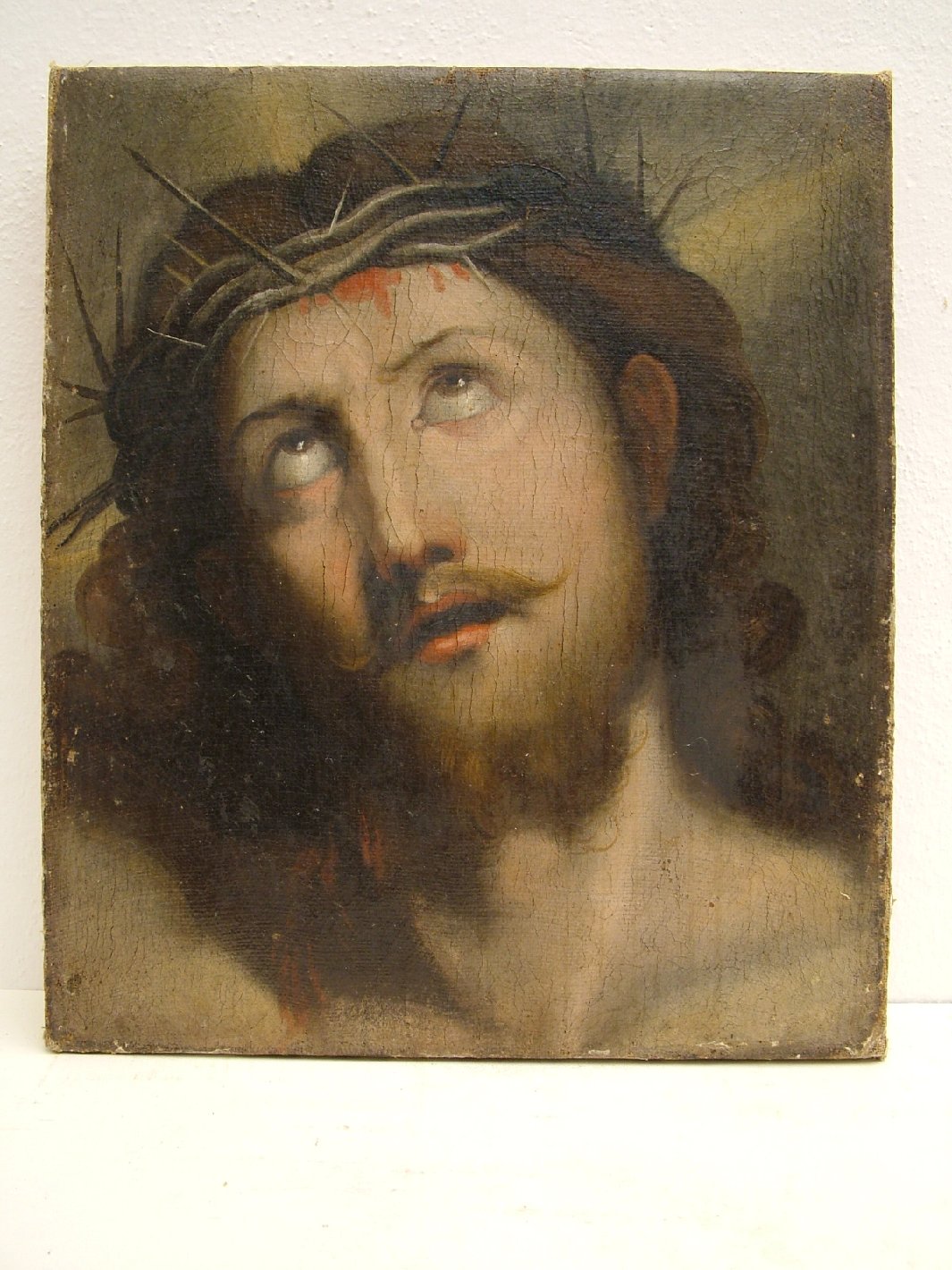 Cristo coronato di spine (dipinto) di Barocci Federico (attribuito) (ultimo quarto sec. XVI)