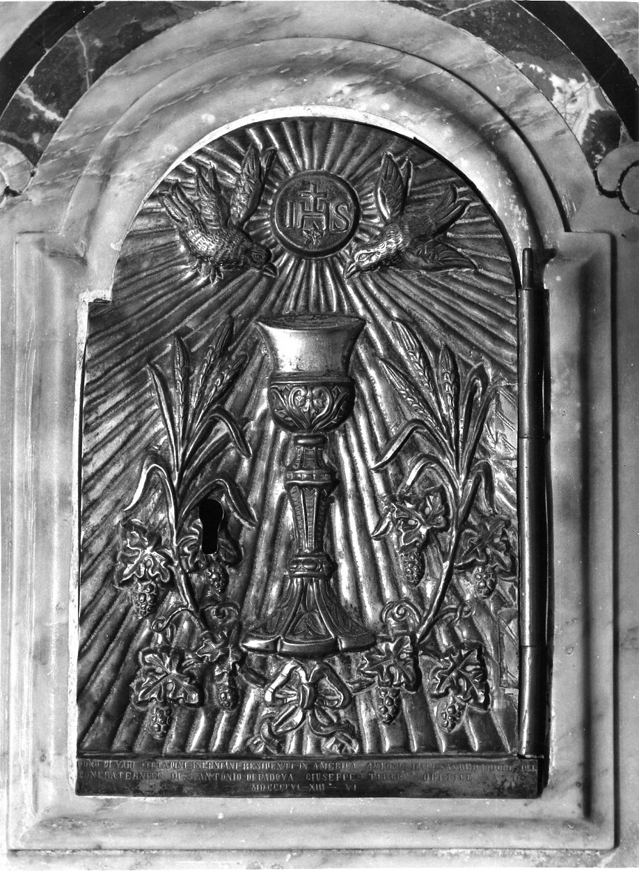 sportello di tabernacolo, elemento d'insieme di Turco Giuseppe (attribuito) (sec. XX)