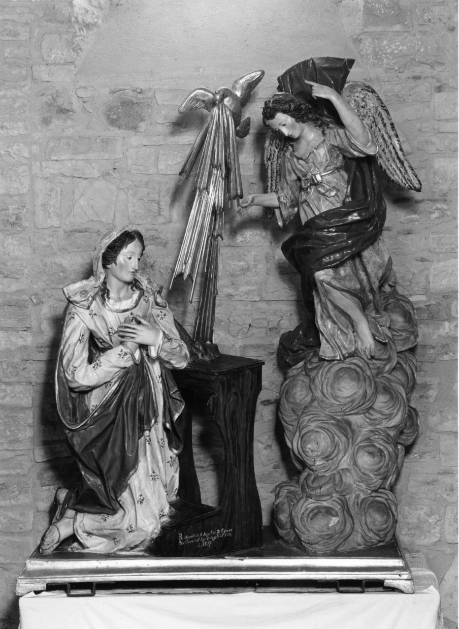 Annunciazione (gruppo scultoreo) - bottega napoletana (seconda metà sec. XVIII)