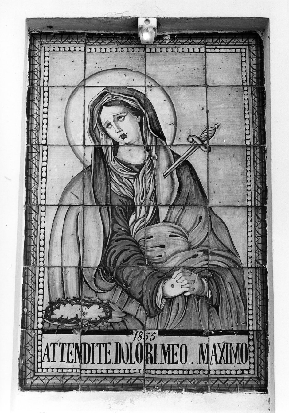 Madonna Addolorata (dipinto, opera isolata) - bottega molisana (metà sec. XIX)