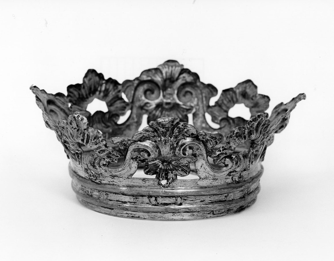 corona da statua, elemento d'insieme - bottega napoletana (inizio sec. XVIII)