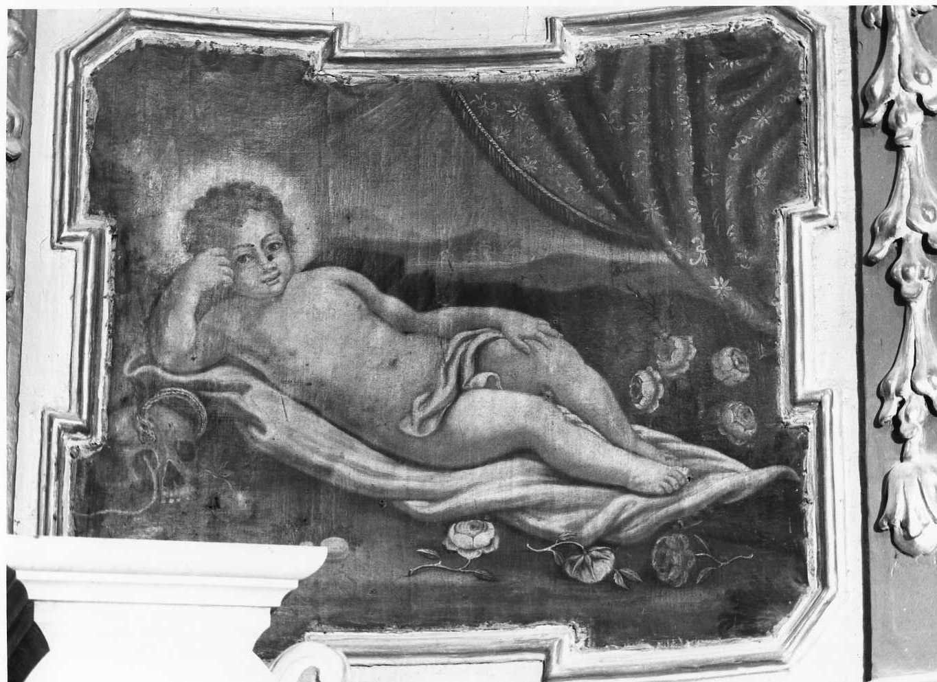 Gesù Bambino dormiente (dipinto) - ambito Italia meridionale (metà sec. XVIII)