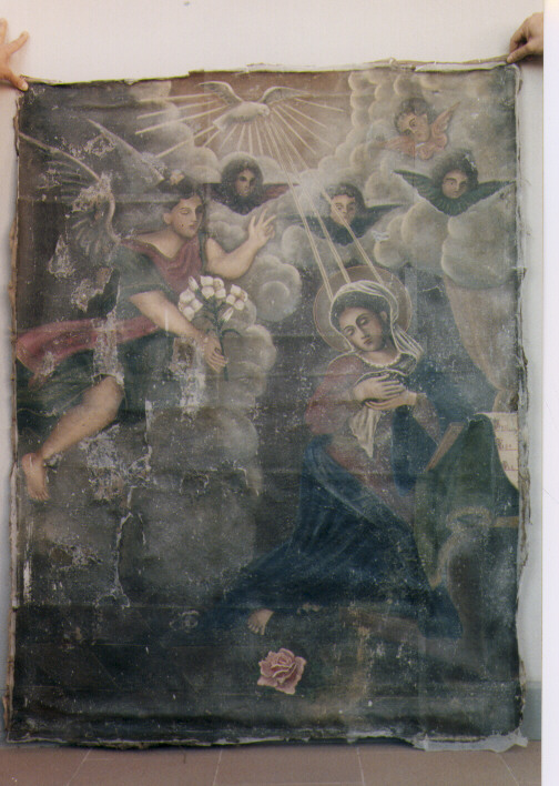 Madonna annunciata (dipinto) - bottega molisana (seconda metà sec. XIX)