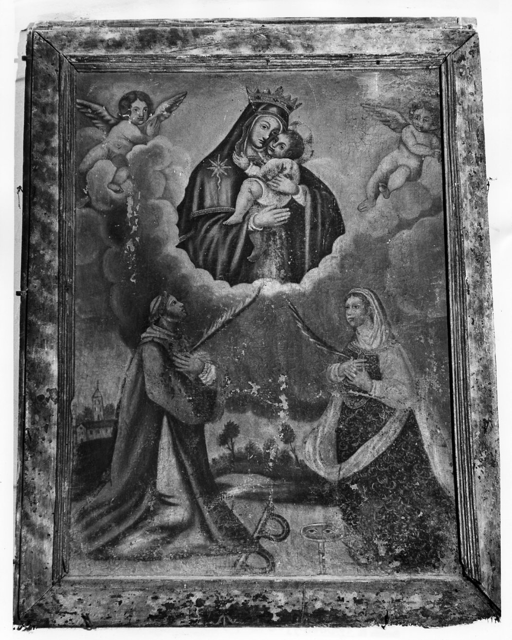 Madonna col Bambino e i Santi Stefano e Lucia (dipinto) - ambito molisano (sec. XIX)