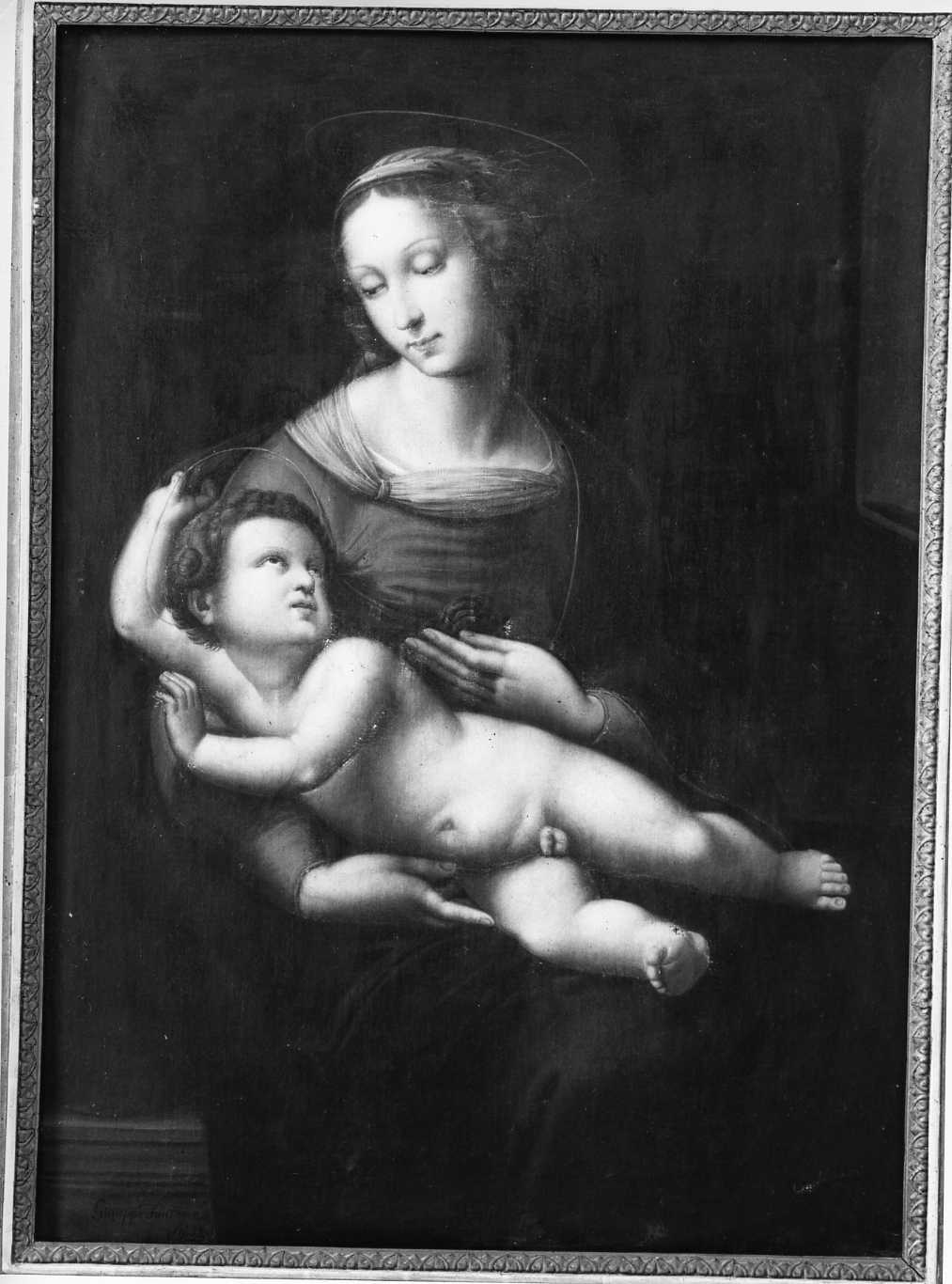Madonna con Bambino (dipinto) di Fontana Giuseppe (sec. XIX)