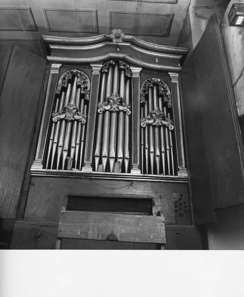cassa d'organo, elemento d'insieme - bottega napoletana (secc. XVIII/ XIX)