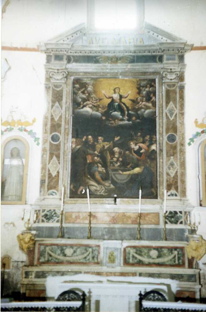 altare maggiore - bottega molisana (prima metà sec. XIX)