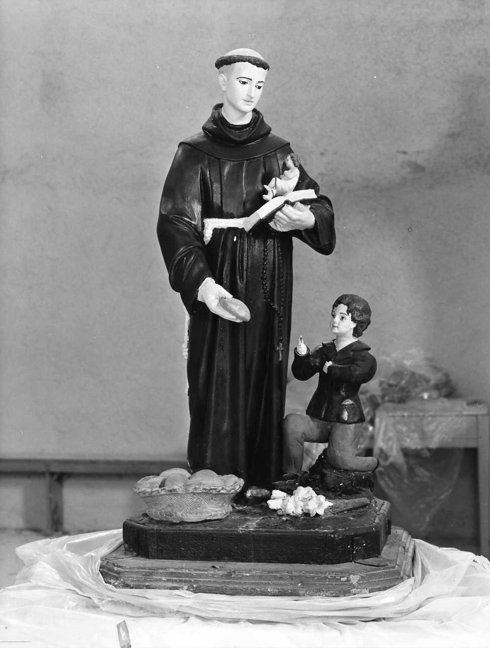 Sant'Antonio da Padova (statua) - bottega Italia meridionale (secc. XIX/ XX)